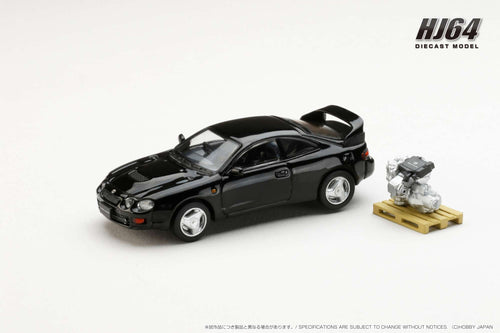 Hobby Japan HJ641064ABK Toyota CELICA GT-FOUR WRC Edition (ST205) with Engine Display Model BLACK