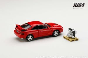 Hobby Japan HJ641064AR Toyota CELICA GT-FOUR WRC Edition (ST205) with Engine Display Model SUPER RED Ⅳ