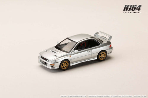 Hobby Japan HJ641079JS SUBARU Impreza PURE SPORTS COUPE WRX type R STi Version (GC8) ⅤWR Type Front Bumper ARCTIC SILVER METALLIC
