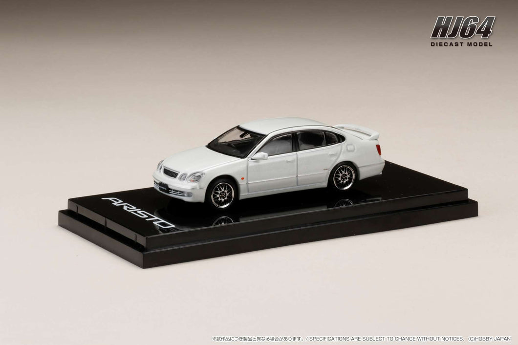 Hobby Japan HJ642030CW Toyota ARISTO V300 VERTEX EDITION EARLY VERSION CUSTOMIZED VERSION White Pearl Crystal Shine