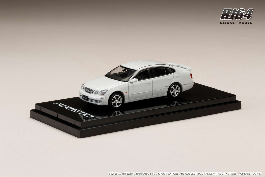 Hobby Japan HJ642030W Toyota ARISTO V300 VERTEX EDITION EARLY VERSION White Pearl Crystal Shine