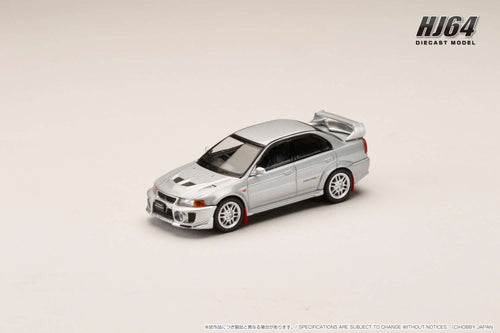 Hobby Japan HJ642032AS MITSUBISHI LANCER GSR EVOLUTION 5 (CP9A) 1998 with Mud flap SATELLITE SILVER (M)