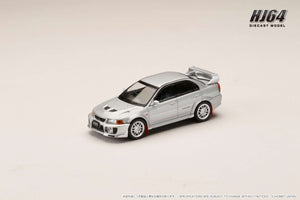 Hobby Japan HJ642032AS MITSUBISHI LANCER GSR EVOLUTION 5 (CP9A) 1998 with Mud flap SATELLITE SILVER (M)