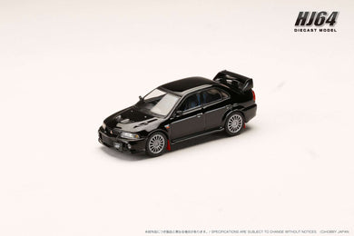 Hobby Japan HJ642033ABK  MITSUBISHI LANCER GSR EVOLUTION 6 (CP9A) 1999 with Mud flapPYRENEES BLACK (P)