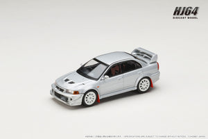 Hobby Japan HJ642033BS MITSUBISHI LANCER GSR EVOLUTION 6 (T.M.E) (CP9A) 2000 with Mud flap SATELLITE SILVER (M)