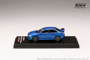 Hobby Japan HJ642053ABL  MITSUBISHI LANCER EVOLUTION Ⅹ FINAL EDITION WITH ENGINE DISPLAY MODELLIGHTNING BLUE MICA