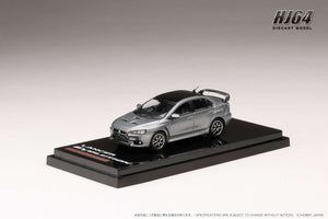 Hobby Japan HJ642053CGM  MITSUBISHI LANCER EVOLUTION Ⅹ FINAL EDITION WITH ENGINE DISPLAY MODELTITANIUM GRAY METALLIC / BLACK ROOF