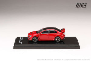 Hobby Japan HJ642053CR  MITSUBISHI LANCER EVOLUTION Ⅹ FINAL EDITION WITH ENGINE DISPLAY MODELRED METALLIC / BLACK ROOF