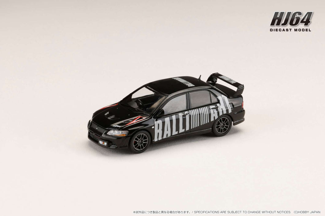 Hobby Japan HJ642054ABK MITSUBISHI LANCER EVOLUTION 7 GSR RALLIART AMETHYST BLACK PEARL