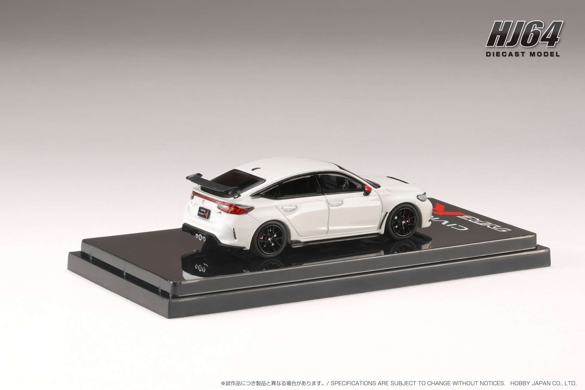 Hobby Japan 1/64 HJ641064CW Voiture Modèle 8 Rayons Édition Personnalisée Blanche