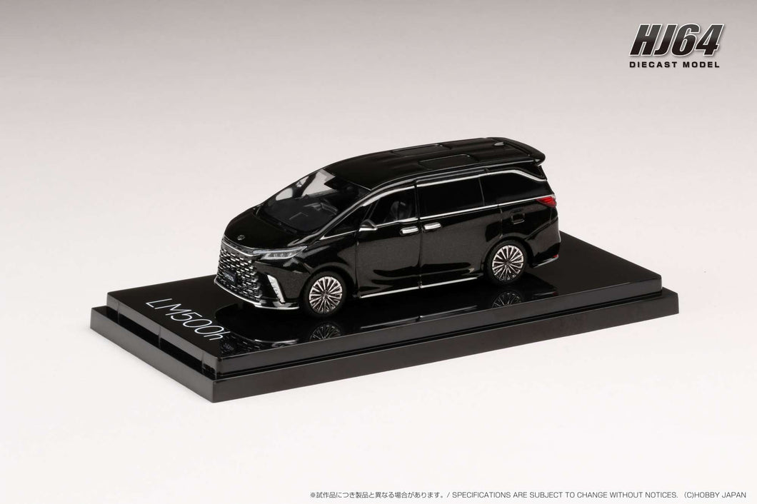 Hobby Japan HJ642076ABK LEXUS LM 500h (RHD) / 6 Seater GRAPHITE BLACK GLASS FLAKE