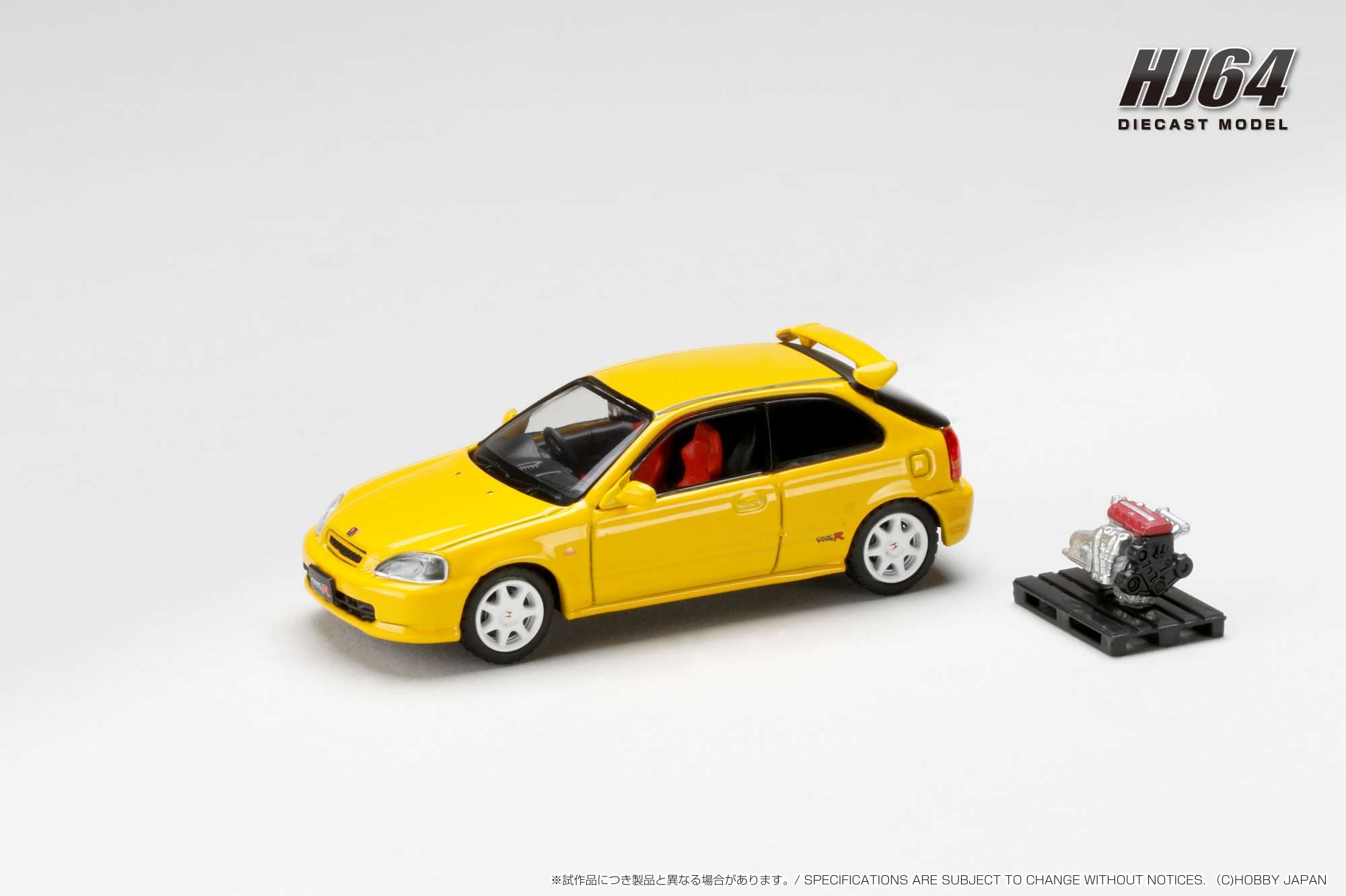 Hobby Japan HJ643016AY Honda CIVIC TYPE R (EK9) 1997 with