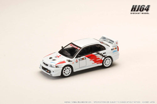 Hobby Japan HJ643033RA MITSUBISHI LANCER RS EVOLUTION 6 (CP9A) 2000 RALLIART WHITE