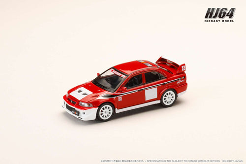 Hobby Japan HJ643033RC MITSUBISHI LANCER RS EVOLUTION 6 (CP9A) 2000 RALLIART WHITE/RED