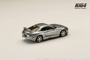 Hobby Japan HJ643042S Toyota SUPRA RZ (JZA80) GENUINE CUSTOMIZED VERSION with Active Spoiler Parts SILVER METALLIC GRAPHITE