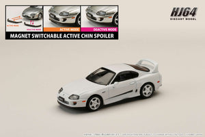 Hobby Japan HJ643042W Toyota SUPRA RZ (JZA80) GENUINE CUSTOMIZED VERSION with Active Spoiler Parts SUPER WHITE II