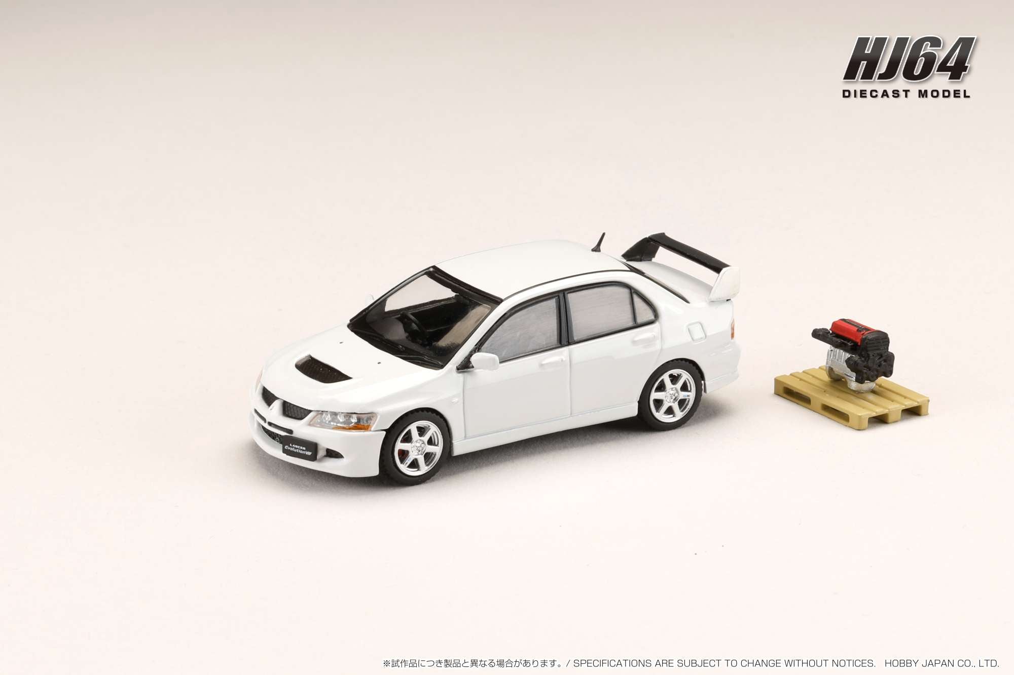 モデルプランニング社製ミニカー７台SET Hobby Japan HJ643054W MITSUBISHI LANCER GSR EVOLUTION 8 with