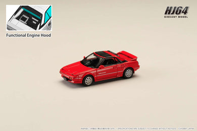 Hobby Japan HJ643056AR  Toyota MR2 1600G-LIMITED SUPER CHARGER 1988 T BAR ROOFSuper Red Ⅱ