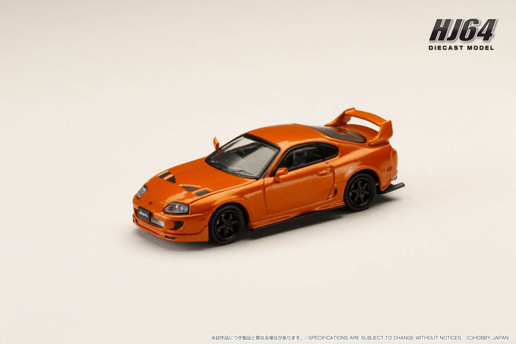 Hobby Japan HJ644042P Toyota SUPRA (JZA80) JDM CUSTOMIZED VERSION ORANGE METALLIC(CUSTOMIZED COLOR)