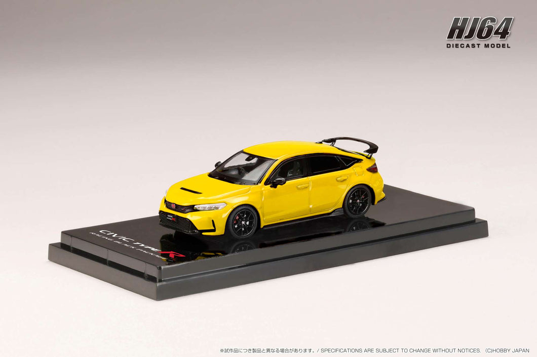 Hobby Japan HJ644063Y HJ64 Honda CIVIC TYPE R (FL5) RACING BLACK Package YELLOW (CUSTOMIZED COLOR VER.)