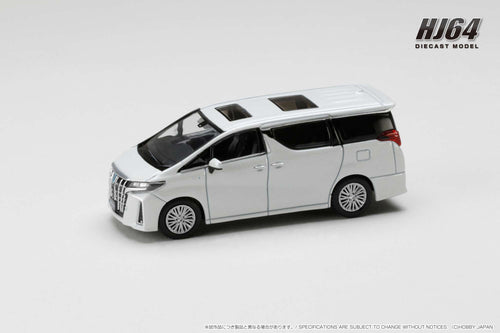 Hobby Japan HJ645012BW Toyota ALPHARD HYBRID (H30W) / WITH SUN ROOF WHITE PEARL CRYSTAL SHINE