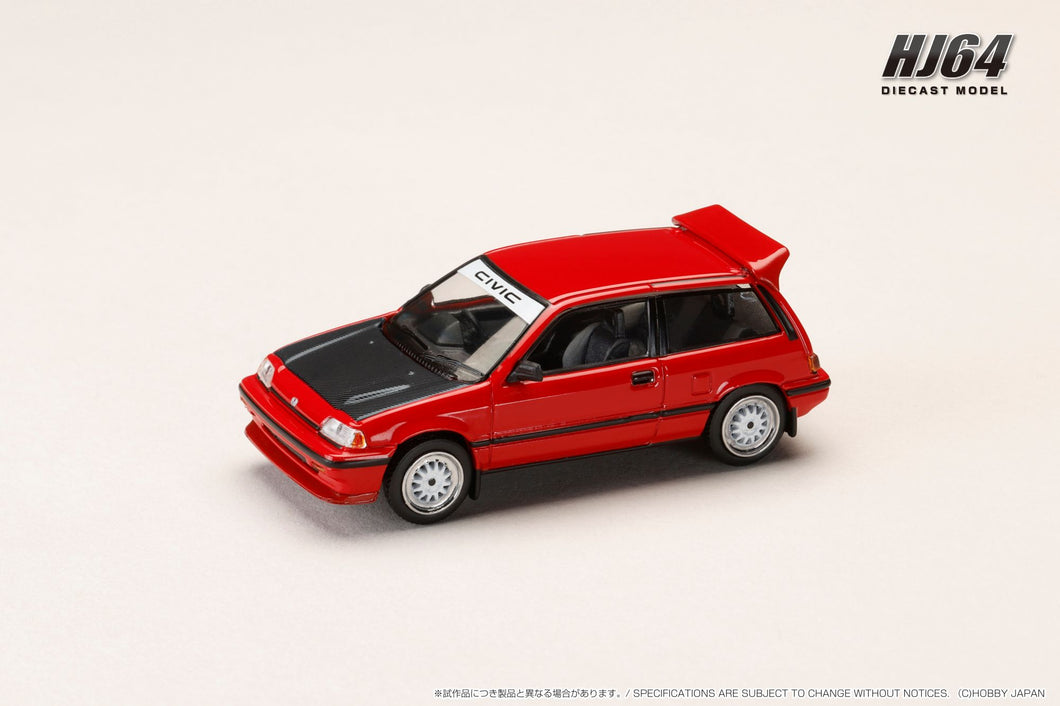 Hobby Japan HJ645029R HJ64 Honda CIVIC (AT) LATE VERSION / JDM Street Racer RED