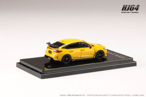Hobby Japan HJ645063Y HJ64 Honda CIVIC TYPE R (FL5) RACING BLACK Package / Genuine Optional Parts YELLOW (CUSTOMIZED COLOR VER.)