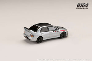 Hobby Japan HJ647054CS MITSUBISHI LANCER EVOLUTION 9 MR GSR JDM Customized Version with Engine Display Model COOL SILVER METALLIC