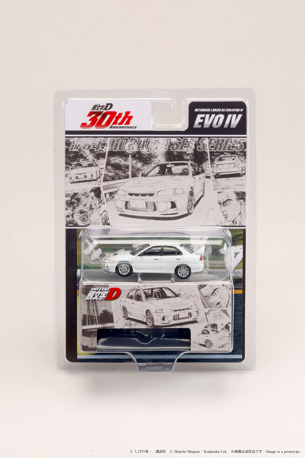 Hobby Japan HJDMD005 Mitsubishi Lancer RS Evolution IV / 頭文字D 岩城 清次 VS 藤原 拓海