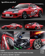 IG3883 Toyota Supra RZ (JZA80) ORIDO-STREET Ver.2 Red --- PREORDER (delivery in Q4 2026 - Q1 2027)