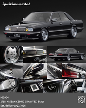 IG3904 NISSAN CEDRIC CIMA (Y31) Black --- PREORDER (delivery in Q3 2026)