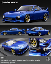 IG3944 Mazda RX-7 Mazda Speed A-spec (FD3S) Blue Metallic --- PREORDER (delivery in Q4 2026)