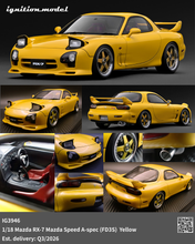 IG3946 Mazda RX-7 Mazda Speed A-spec (FD3S) Yellow --- PREORDER (delivery in Q3 2026)