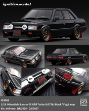 IG3966 Mitsubishi Lancer EX GSR Turbo (A175A)  Black *Fog Lamp --- PREORDER (delivery in Q4 2026 - Q1 2027)