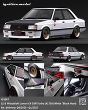 IG3967 Mitsubishi Lancer EX GSR Turbo (A175A) White *Black Hood --- PREORDER (delivery in Q4 2026 - Q1 2027)