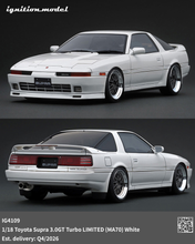 IG4109 Toyota Supra 3.0GT Turbo LIMITED (MA70) White --- PREORDER (delivery in Q4 2026)