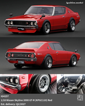 IG4257 Nissan Skyline 2000 GT-R (KPGC110) Red --- PREORDER (delivery in Q2 2027)