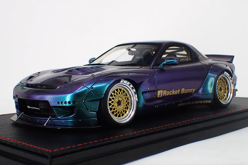 IG1331  Rocket Bunny RX-7 (FD3S) Metallic Purple / Green