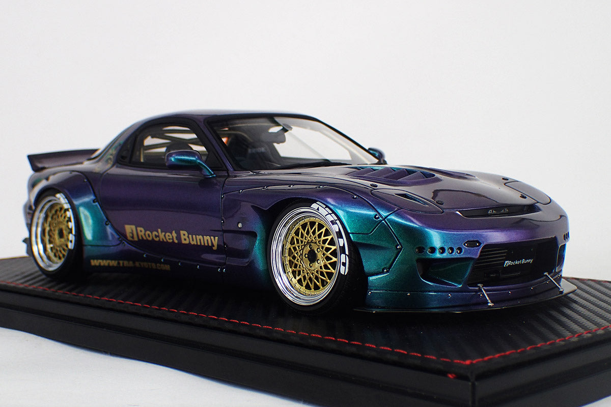 Red First Gen Rx7 Racing Purple Rx7 IG1331 Rocket Bunny RX-7 (FD3S) Metallic Purple / Green – ignition model