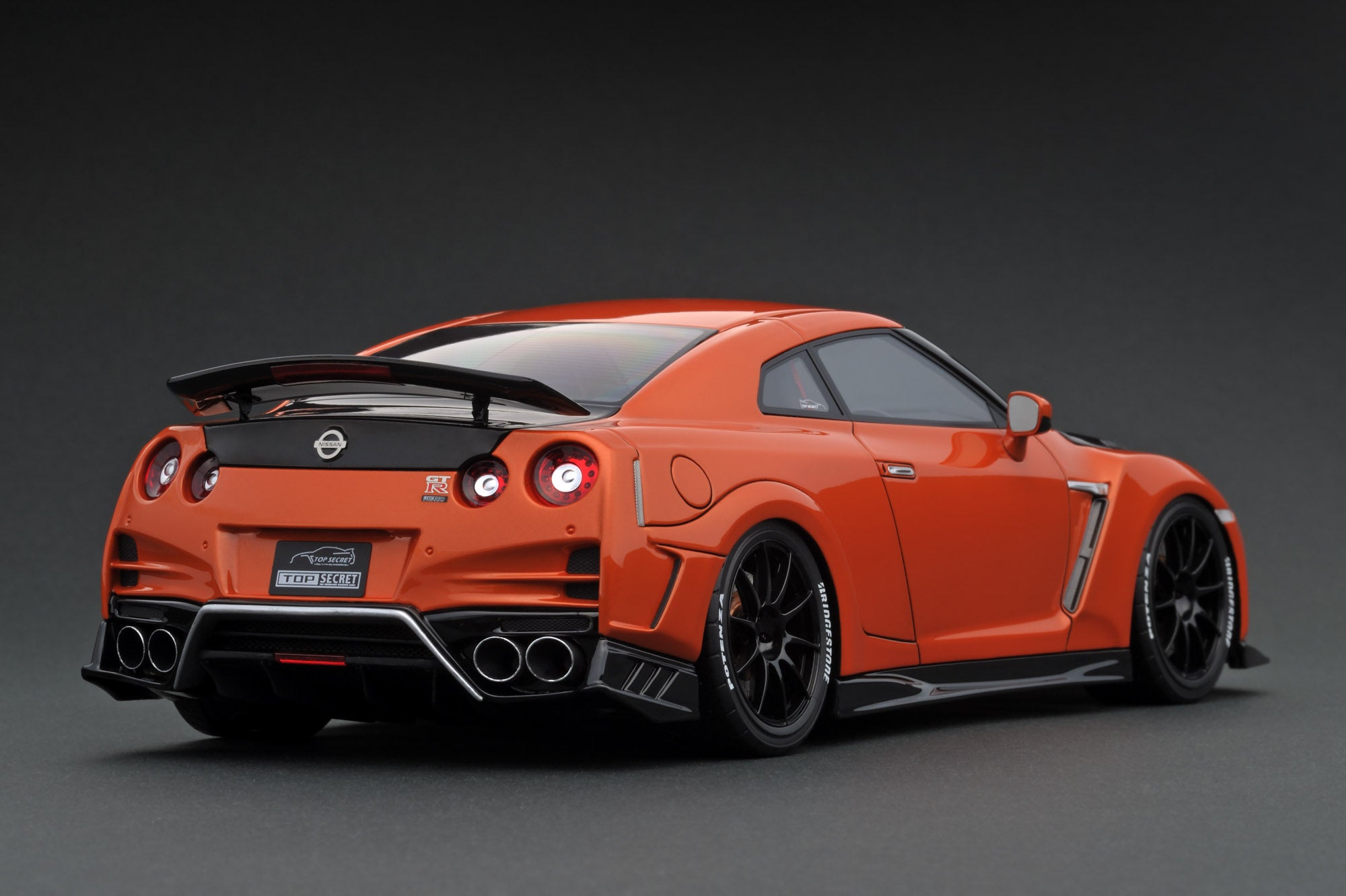 Orange Wrapped R35 Gt R IG1532 TOP SECRET GT-R (R35) Orange – ignition model