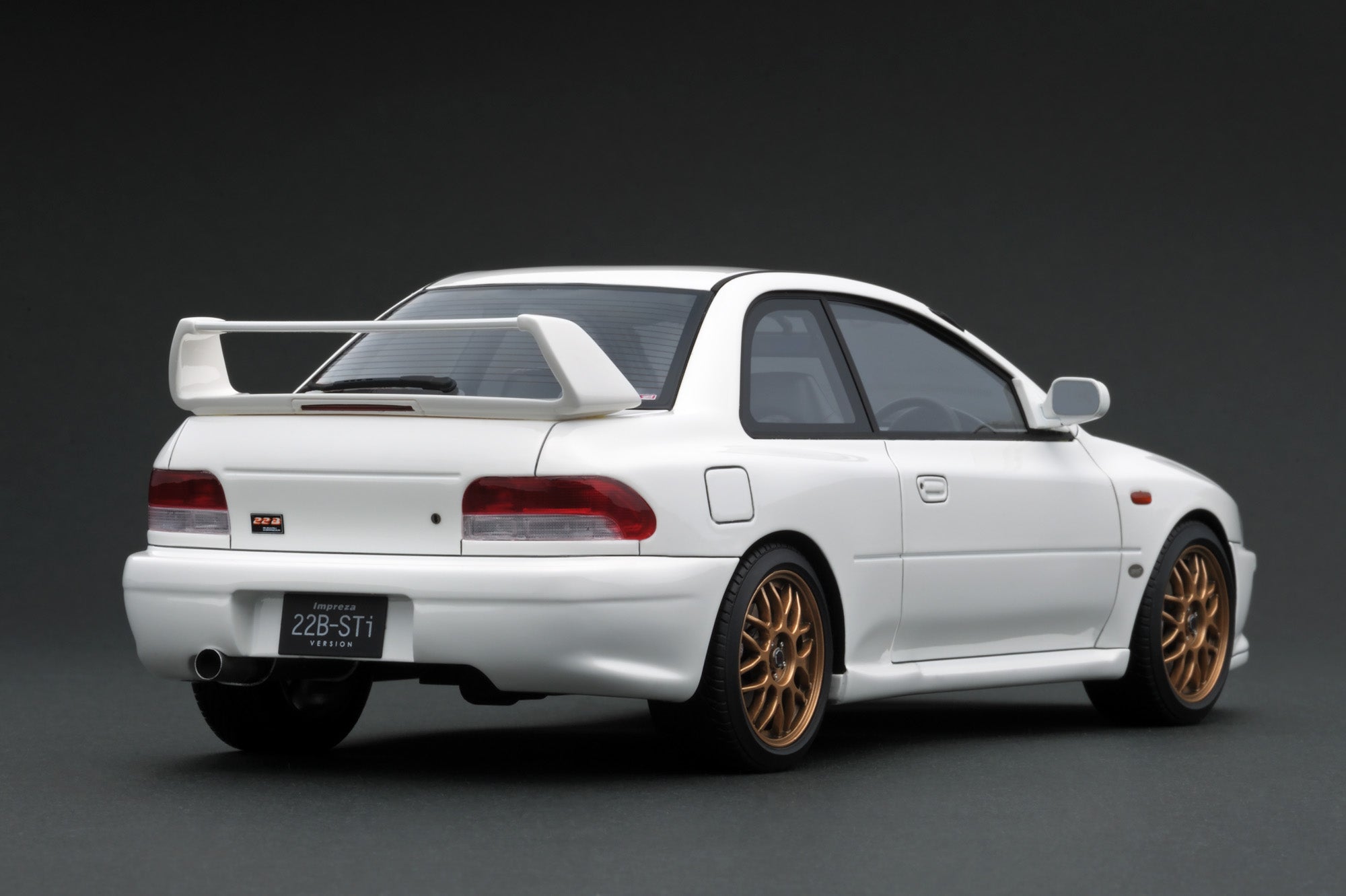22b Rear Wing IG1635 SUBARU Impreza 22B-STi Version (GC8改) White – ignition model