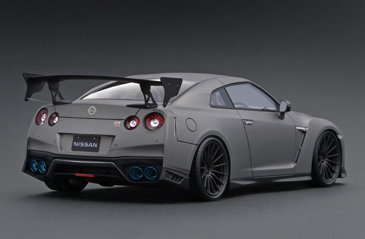 IG1757 NISSAN GT-R (R35) Premium Edition Matte Gray – ignition model