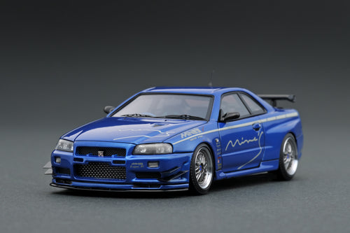 IG1814 Nissan Skyline GT-R Mine's (R34) Bayside Blue