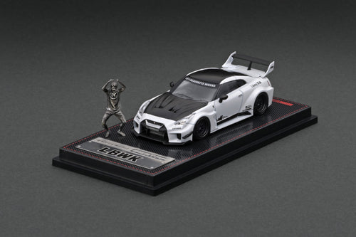 IG2388  LB-Silhouette WORKS GT Nissan 35GT-RR Pearl White With Mr. Kato metal figurine