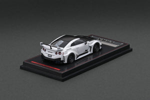 IG2388  LB-Silhouette WORKS GT Nissan 35GT-RR Pearl White With Mr. Kato metal figurine
