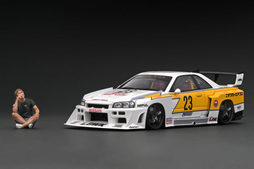 IG2704 LB-ER34 Super Silhouette SKYLINE White/Yellow  With Mr. Kato