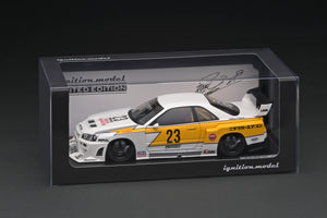 IG2704 LB-ER34 Super Silhouette SKYLINE White/Yellow  With Mr. Kato