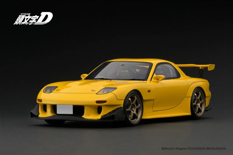 IG2868 INITIAL D Mazda RX-7 (FD3S) Yellow – ignition model