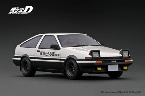 IG2871 INITIAL D Toyota Sprinter Trueno 3Dr GT Apex (AE86)  White/Black