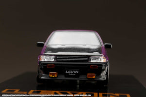 Hobby Japan  HJ641035CP Toyota COROLLA LEVIN AE86 2 DOOR Carbon Bonnet Purple / Black
